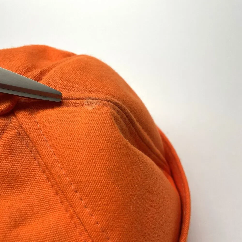 Vintage Original Jones Hat Cap Fitted Hunter's Orange 80s Men's Size Small